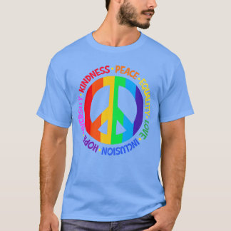 Camiseta Kindness Peace Equality Love Inclusion Hope Divers