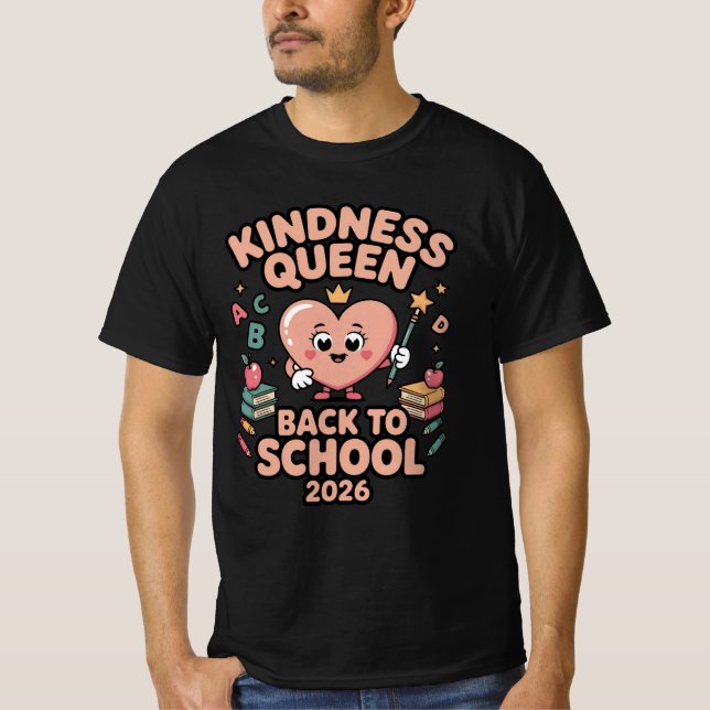 Camiseta Kindness Queen Regreso a Clases 2026 – Cu (Anverso)