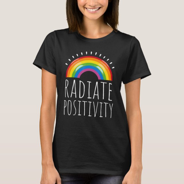 Camiseta Kindness Spiritual Radiate Vibes Positive Inspirat (Anverso)