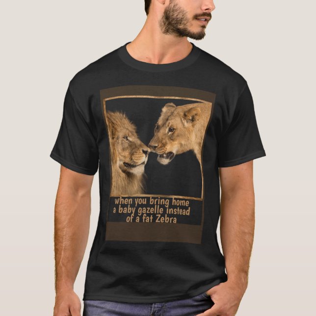 Camiseta King and Queen Lion Couple Lion and Lioness (Anverso)