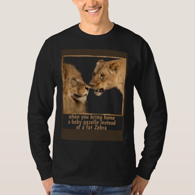 Camiseta King and Queen Lion Couple Lion and Lioness (Anverso)