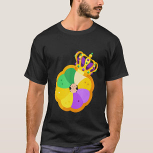 Camiseta King Cake Baby Baby revelar Mardi