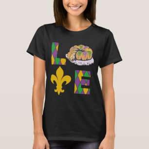 Camiseta King Cake Love Mardi Gras Parade Shenanigans Carni