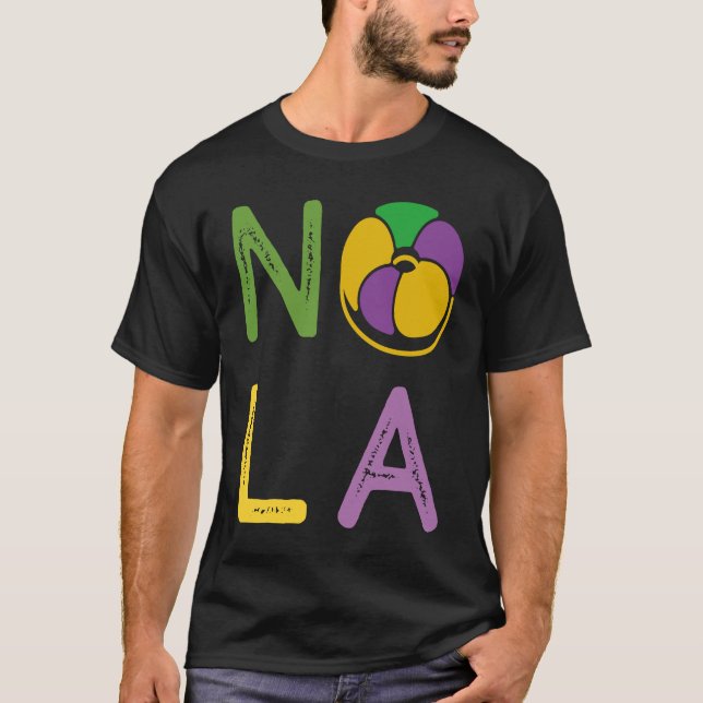 Camiseta King Cake Mardi Gras New Orleans Parade Shenanigan (Anverso)