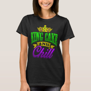 Camiseta King Cake Y Chill Mardi Gras Zulu Rex Crewe Car