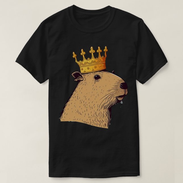 Camiseta King Capybara 1 (Diseño del anverso)