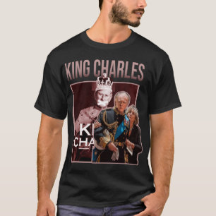 Camiseta king charles divertido retro - Rey Charles