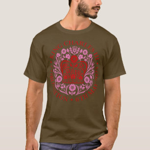 CAMISETA KING CHARLES III CORONACIÓN ROSA