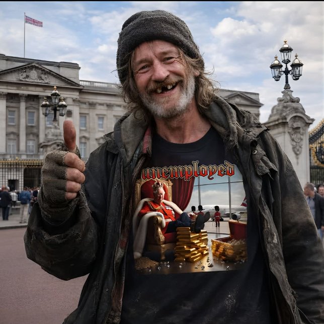 Camiseta King Charles III Unemployed (Subido por el creador)