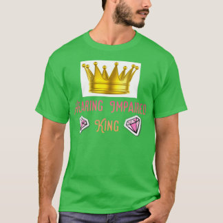 Camiseta King con problemas de audición