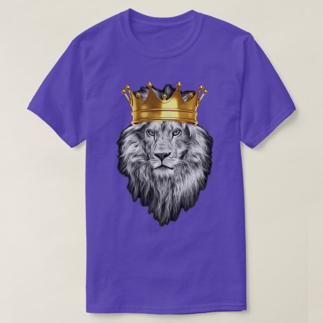 Camiseta KING CROWNED LION Super HOT Design por Kopa21 Desi (Diseño del anverso)