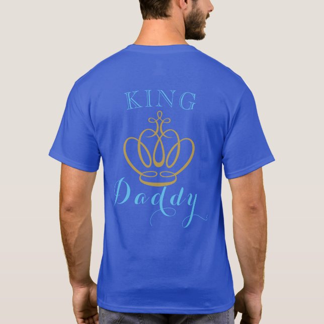 Camiseta KING DADDY | Príncipe de África Baby Shower (Reverso)