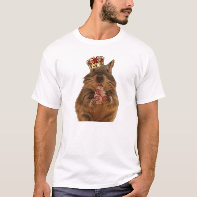 Camiseta King Degu eating pizza (Anverso)
