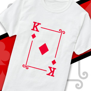Camiseta King Diamonds tarjeta vestuario de juego de tarjet