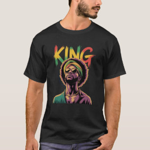 Camiseta King - Diseño de rastas del orgullo negro