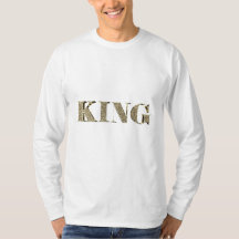 King Elegant Golden Purpurina Typography Royal