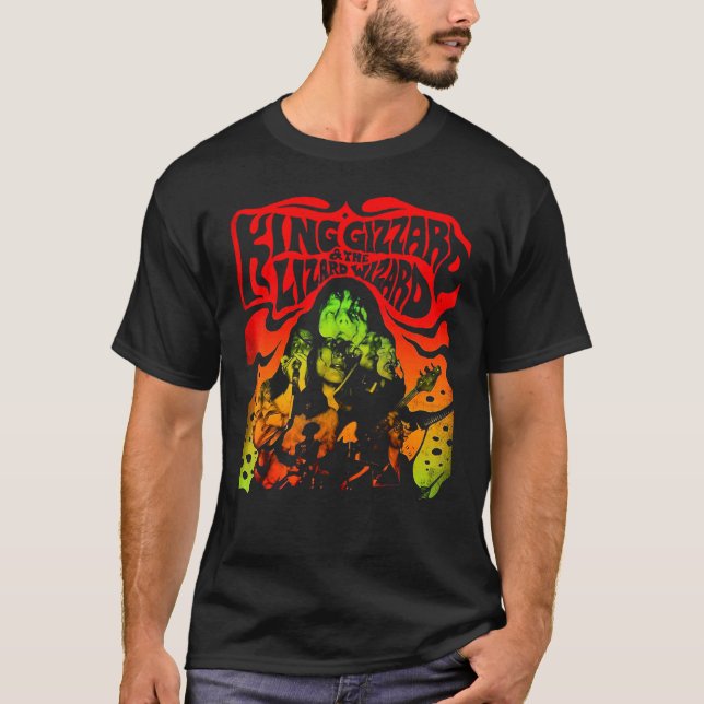 Camiseta King Gizzard El asistente para lagartijas (Anverso)