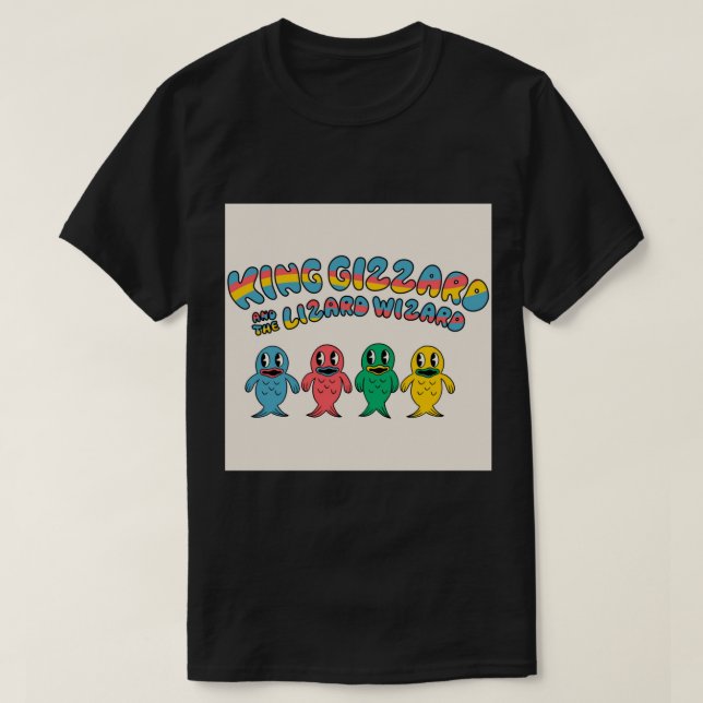 Camiseta King Gizzard Y El Mago Lizard Fishis Photogr (Diseño del anverso)