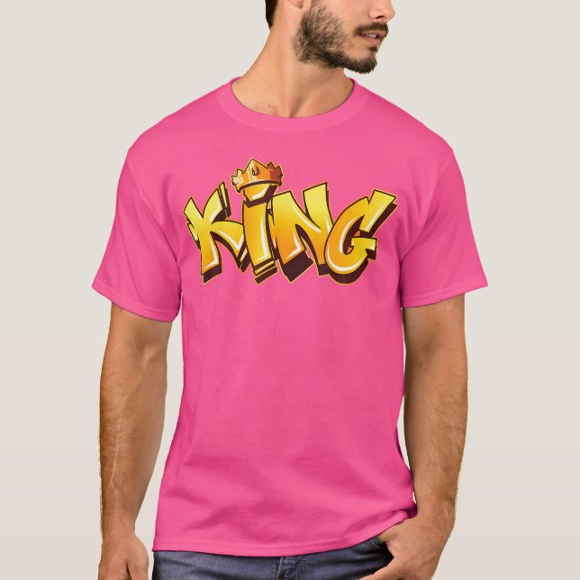 Camiseta King Graffiti Art Street Art Street Art Urban Spra (Anverso)