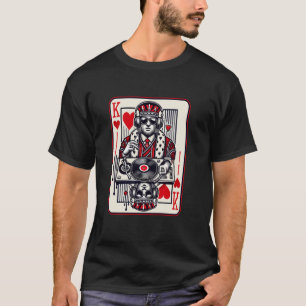 Camiseta King Hearts Clubbing Disco Techno Outfit DJ King C