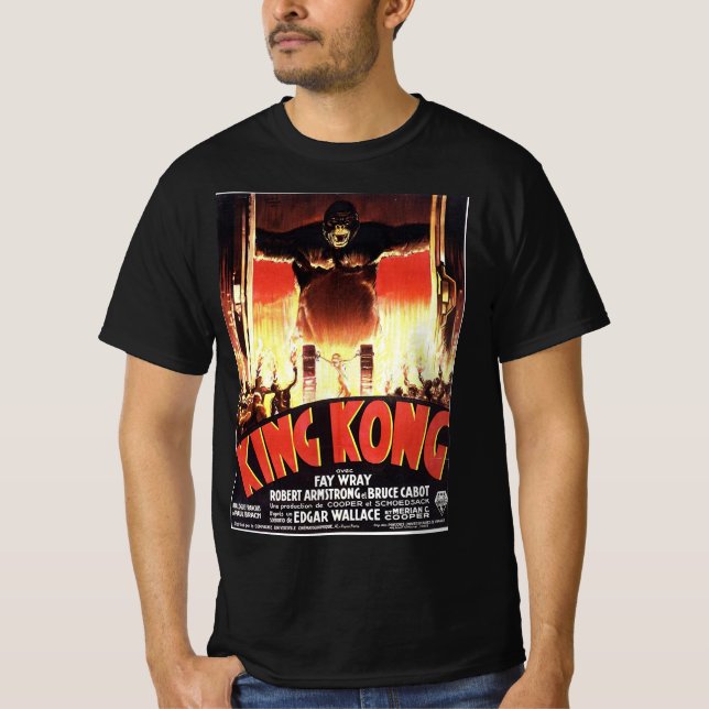 Camiseta King Kong Scifi Alien Comic Comics 80s 70s Retro (Anverso)