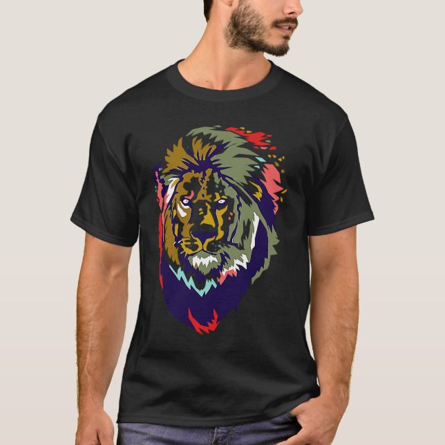 Camiseta King Lion  Animal (Anverso)
