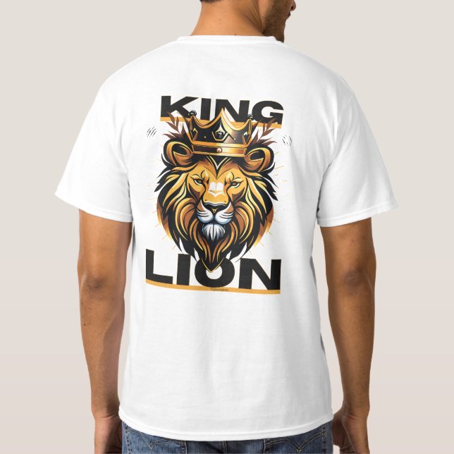 Camiseta King Lion: Estilo audaz para los valiente (Reverso)