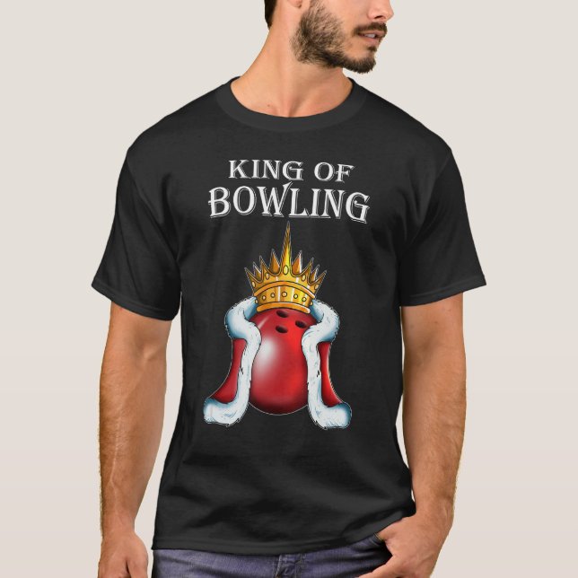 Camiseta King Of Bowling Fan Young Man Bowler Bowling King (Anverso)