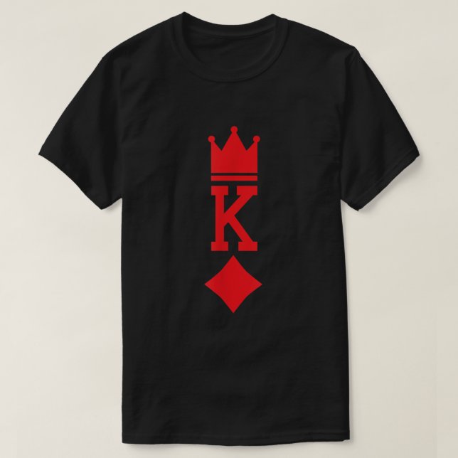 Camiseta King of Diamonds Playing Card Halloween Costume  (Diseño del anverso)