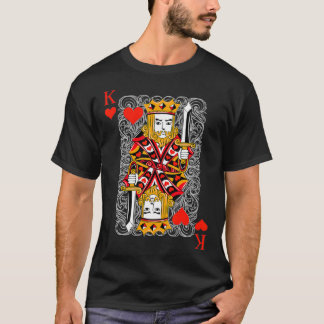 Camiseta King of Hearts Blackjack Cards Poker 21 K Couple M