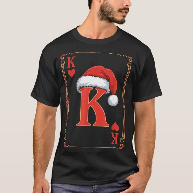 Camiseta King Of Hearts Christmas Costume Playing Cards Kin (Anverso)