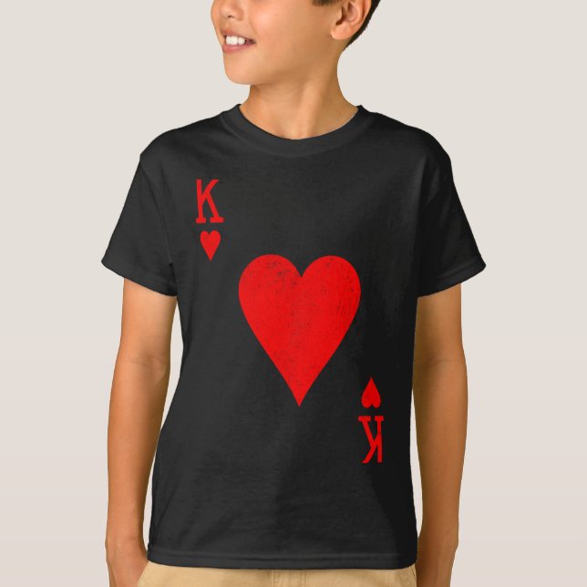 Camiseta King Of Hearts Matching Couple Saint Valentine's D (Anverso)