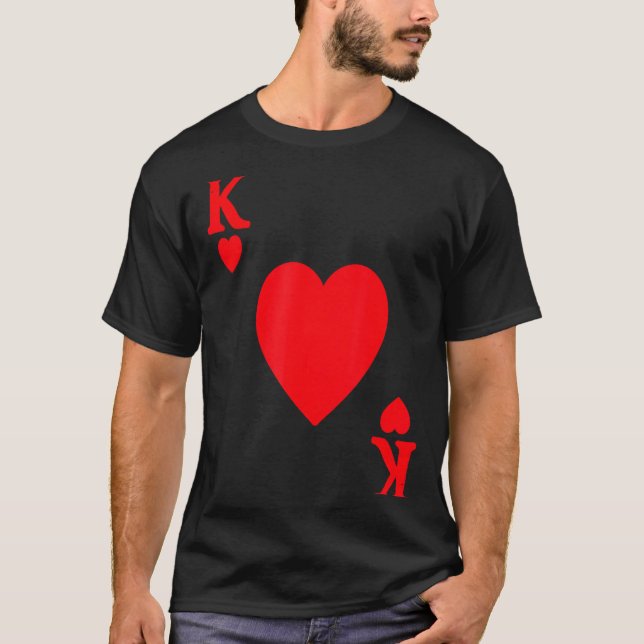 Camiseta King Of Hearts Valentine's Day Lover Royal Flush F (Anverso)