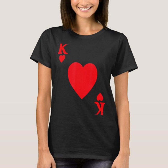 Camiseta King Of Hearts Valentine's Day Lover Royal Flush F (Anverso)