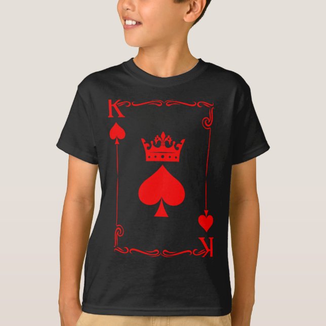 Camiseta King Of Spade Game Black History Playing Card Men  (Anverso)