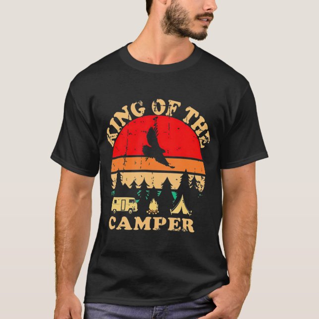 Camiseta King of the Camper RV Camping Travel  (Anverso)