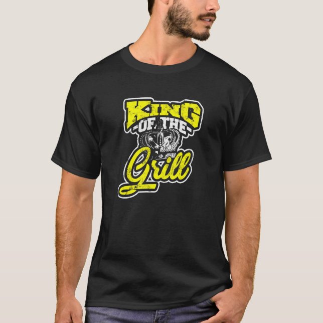 Camiseta King of the Grill - Parrilla barbacoa y humo (Anverso)