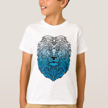 King of the Jungle, Blue Lion Boy's T-Shirt
