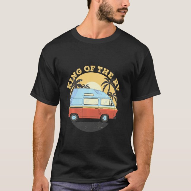 Camiseta King Of The Rv Caravan Motor Home & Camping Gears (Anverso)