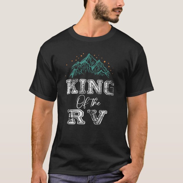 Camiseta King Of The RV Hiking Camping Lover Outdoors Campe (Anverso)