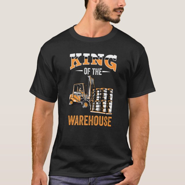 Camiseta King of the wareoperadora carretilla elevadora (Anverso)
