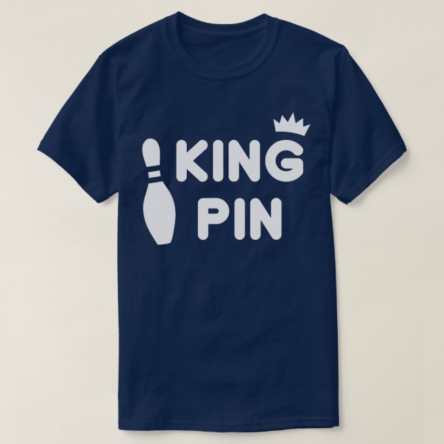 Camiseta King Pin Bowling Divertida Cute Couples Bowler Lea (Diseño del anverso)