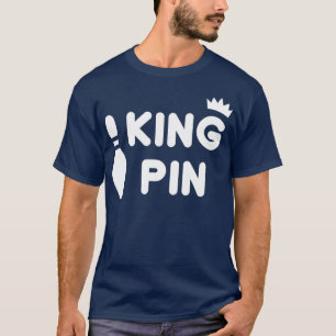 Camiseta King Pin Bowling Divertida Cute Couples Bowler Lea