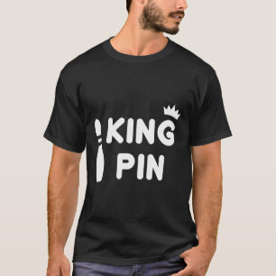 Camiseta King Pin Bowling Divertida Cute Couples Bowler Lea