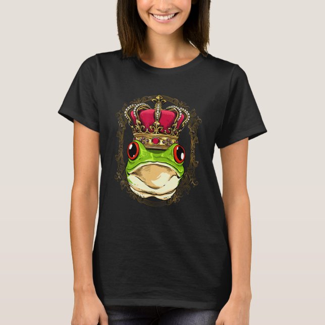 Camiseta King Queen Frog Toad Princess Amphibian Animal Fro (Anverso)