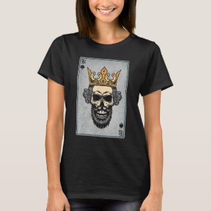 Camiseta King Skull y Queen - 22 cartas Corazón de la parej