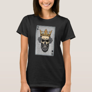 Camiseta King Skull y Queen - 22 cartas Corazón de la parej