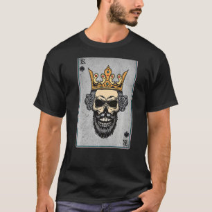 Camiseta King Skull y Queen - 22 cartas Corazón de la parej