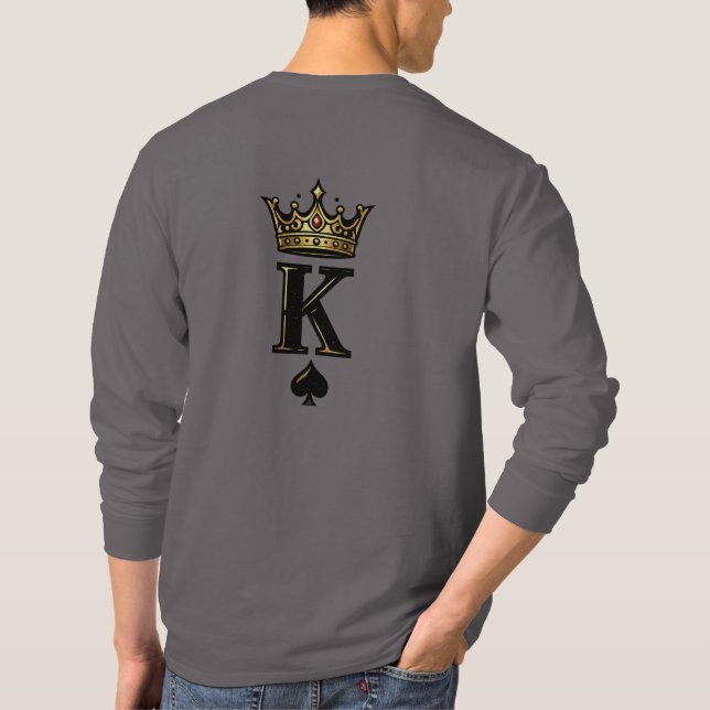 Camiseta King Spade K – Minimal Couple Matching Design (Reverso)