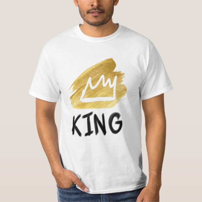 Camiseta KING (T básica de color blanco) (Anverso)